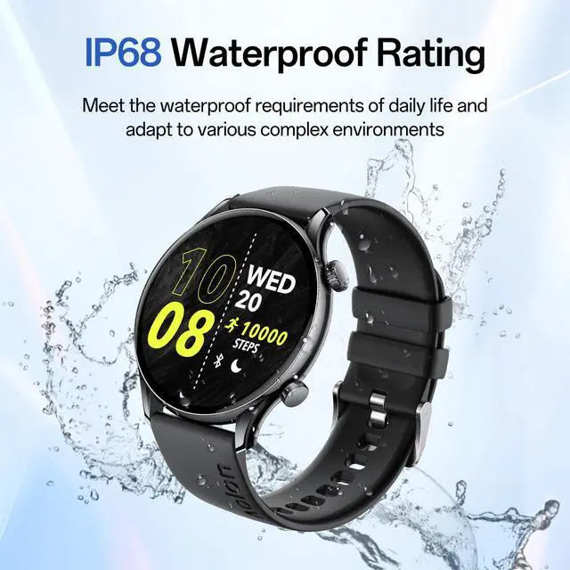 Alt view image 7 of 7 - GTR3 Super-Slim AMOLED Smart Watch, Fitness Tracker for Men Women | 1.43" AMOLED AOD display, 8.8mm ultra-slim fit for sports, rotary crown, call & app alerts for iOS & Android