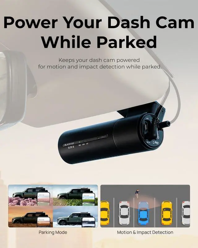 Alt view image 2 of 6 - Dash Cam Hardwiring Kit, 4.5m Power Cable for 24H Parking Mode | Multi-Fuse Set Included, 12V/24V Support, Compatible with All Dash Cams