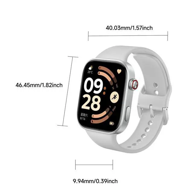 Alt view image 2 of 7 - REDMI Watch 6 Smart Watch GPS 5ATM 24-Day Battery 2.07" AMOLED | 2.07" 2000-nit AMOLED, Up to 24-day battery, GPS + 5ATM, HR/spO2/stress/sleep tracker. Works with iOS Android