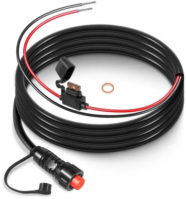 Main image of 010-11425-01 Threaded Power Cable GLS 10 Power Cable for Garmin LiveScope System, GSD Sonar Modules, and GPSMAP MFDs, with Locking O-Ring Included