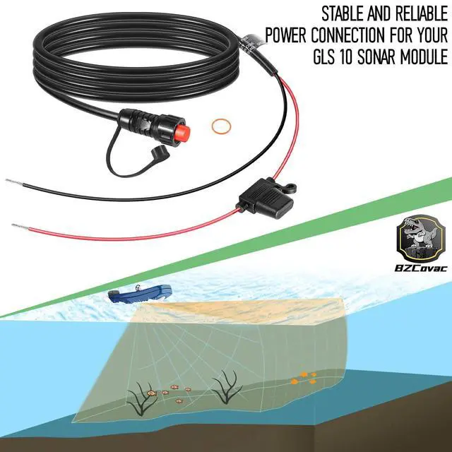 Alt view image 7 of 7 - 010-11425-01 Threaded Power Cable GLS 10 Power Cable for Garmin LiveScope System, GSD Sonar Modules, and GPSMAP MFDs, with Locking O-Ring Included