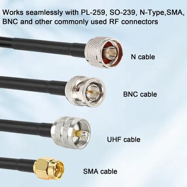 Alt view image 3 of 5 - RG58 Coaxial Cable - 50 Ohm Shielded Cable for RF Communication, Ham Radio, and Antenna Applications 50FT