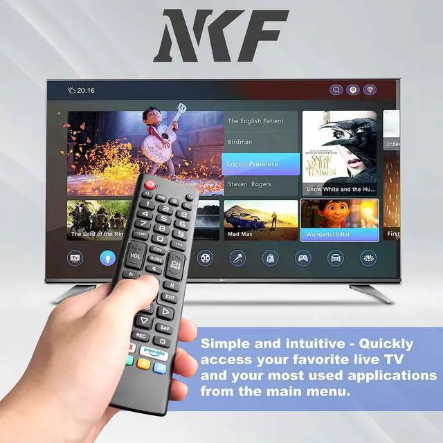 Alt view image 6 of 7 - AKB76037002 Remote Control for RCA TV Remote Replacement - No Programming Needed Direct Use, Effortless Control for Various RCA TV Models RWOSU6547 RWOSU5549 RWOSU5847 RWOSU5047 RWOSU6547-B