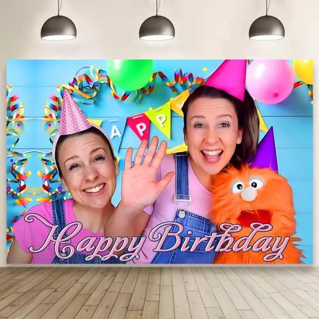 Main image of Rachel Backdrop Birthday Decorations, Rachel Birthday Banner Backdrop for Kids Birthday Party Supplies (5x3ft)
