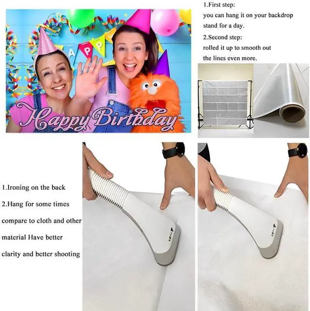 Alt view image 3 of 4 - Rachel Backdrop Birthday Decorations, Rachel Birthday Banner Backdrop for Kids Birthday Party Supplies (5x3ft)