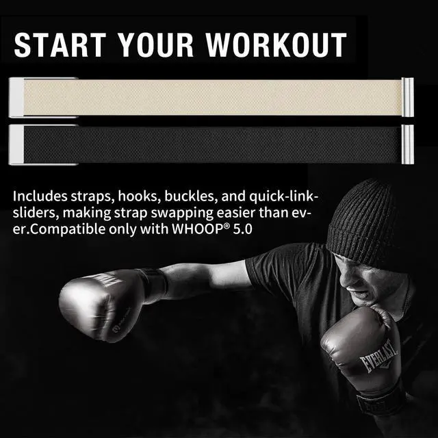 Alt view image 4 of 5 - SuperKnit Bicep Band Compatible for Whoop 5.0 One Peak/MG Life