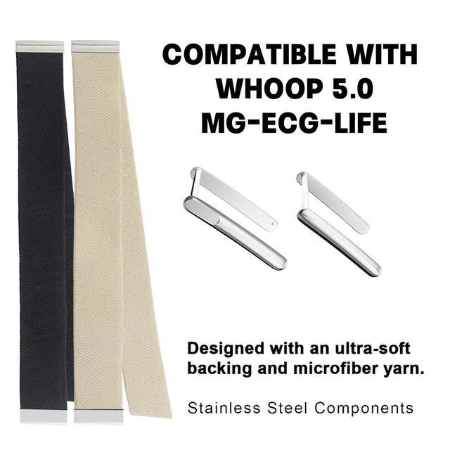 Alt view image 5 of 5 - SuperKnit Bicep Band Compatible for Whoop 5.0 One Peak/MG Life