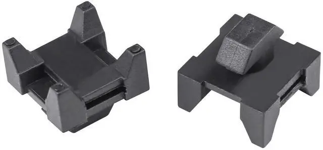 Main image of 25 Pieces Plastic Cable Zip Tie Mounting Blocks, Drop-In Base Mounts for 15 or 40 Series Aluminum T-Slot Extruded Profiles Wire Management