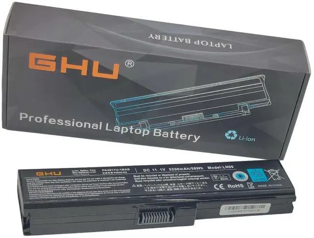 Main image of PA3817U-1BRS Laptop Battery 58Wh Replacement for Toshiba Satellite L755 L675 L750 L700 P755 P750 C655 A655 A665, Compatible with PA3818U-1BRS