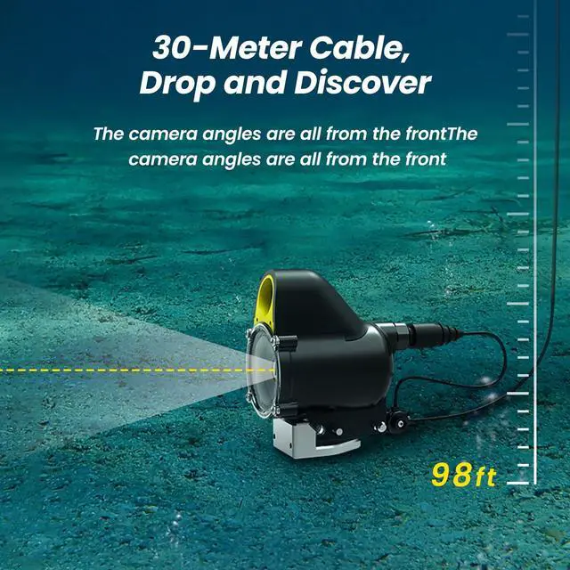 Alt view image 2 of 7 - Chasing CF1 Underwater Fishing Camera Kit,1080P Full HD Portable Video Fish Finder,APP Remote Control Real-time Observation,Fishing Camera with Infrared Light for Sea, Lake, Boat, Ice Fishing