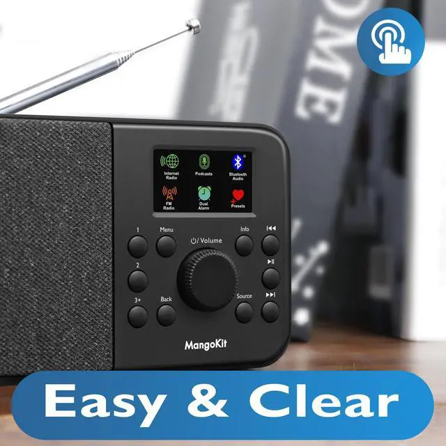 Alt view image 5 of 6 - SR-L Radio, Bluetooth, FM & Internet, 150 Presets- Black | Podcast player, 50,000+ internet stations, alarm clock, sleep timer, colour display, mains or battery, compact kitchen radio