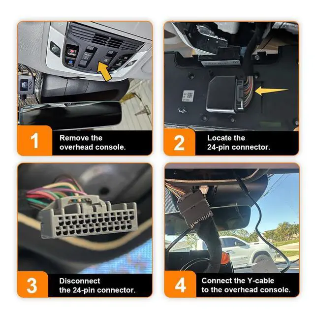 Alt view image 5 of 6 - 4K Dash Cam Suitable for Acura TLX 2015-2020 (HD2-D6300), OEM Factory Look, UHD 2160P Video Quality, Built-in WiFi & APP, Loop Recording, Collision Detection, Easy to Install, 64GB Card
