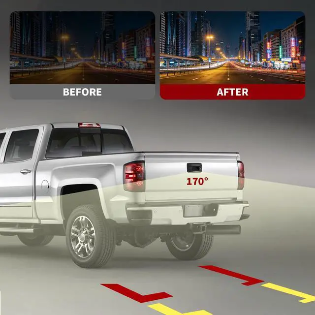 Alt view image 7 of 7 - Rear View Tailgate Handle Camera Fit 2007-2014 Silverado/Sierra | Fit 2007-2014 1500 2500 HD 3500 HD,22755304,Tailgate Rear View Park Assist Camera,Tailgate Door Handle,Angle 170°