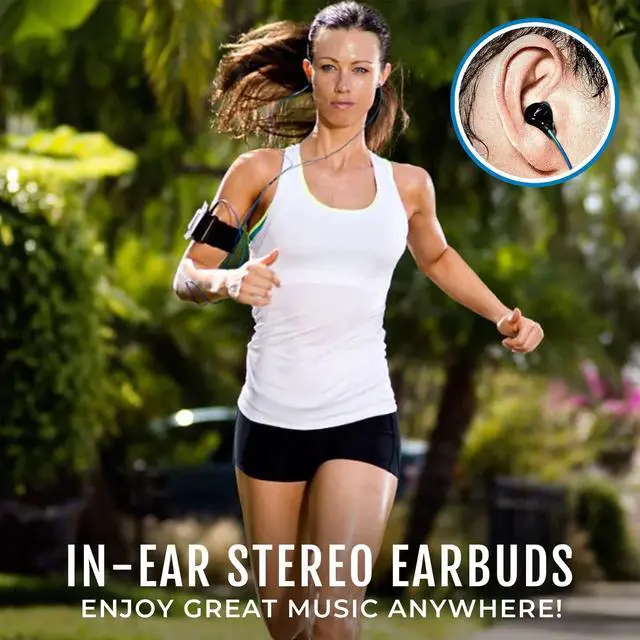 Alt view image 4 of 7 - Surge Waterproof Sport In-Ear Headphones (Black/Blue)
