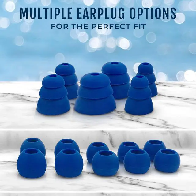Alt view image 5 of 7 - Surge Waterproof Sport In-Ear Headphones (Black/Blue)