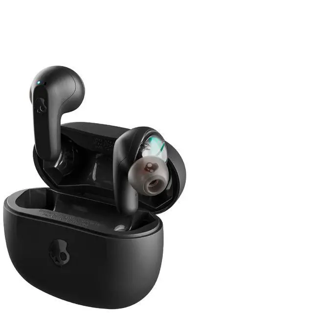 Alt view image 3 of 7 - S2RLW-Q786 Rail XT True Wireless Bluetooth in-Ear Headphones with Skull-iQ in True Black