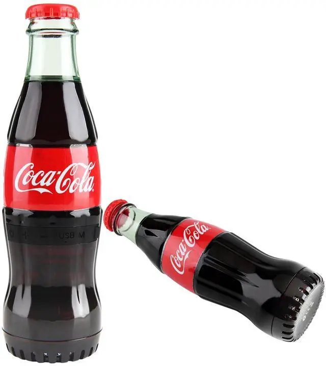 Main image of Official Coca-Cola Bottle Shaped Bluetooth Speaker Portable Wireless Speaker with Bluetooth 5.0, Deep Bass, AUX Input, Long Battery Life Loud HD Sound for Home, Travel, Party & Outdoor Use