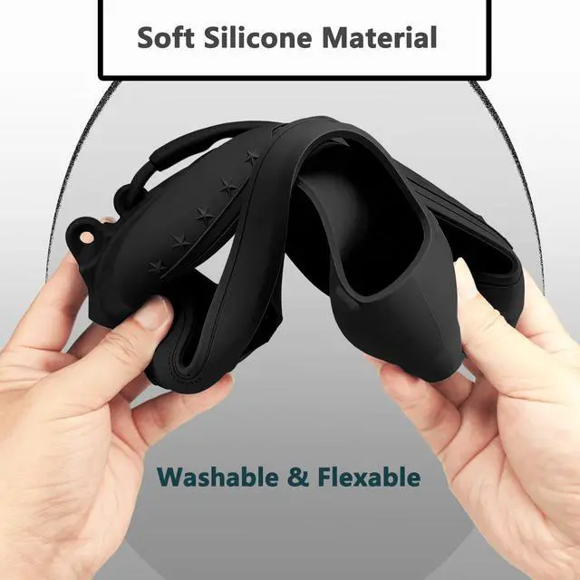 Alt view image 7 of 7 - Silicone Cover and Carrying Case for Bose SoundLink Plus Speaker | Protective Cases with Handle and Shoulder Strap, Soft Silicone Cover and Hard Travel Case (Black)