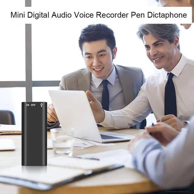 Alt view image 4 of 6 - Digital Voice Recorder 16GB - Noise Reduction Audio Recorder with Playback | Mini USB Audio Recorder with MP3 Player Function,for Lecture, Meeting, Interview, Dictation
