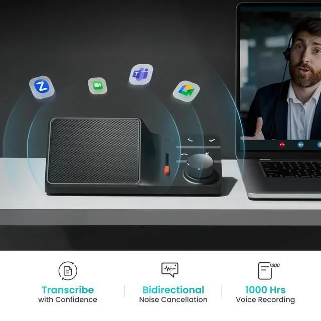 Alt view image 4 of 7 - H1E USB C Docking Station with AI Voice Recorder, Free Transcription & Summarization, 4K HDMI, 1Gbps Ethernet, 5Gbps Data Transfers, 83W PD, Laptop Docking Station for Windows/Mac/ChromeOS (H1E)