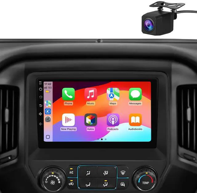 Main image of 4Core 64GB Car Radio Stereo for Chevy Silverado GMC Sierra 2014-2018 | (Without Bo-seSystem) with Backup Camera Wireless Carplay Android Auto