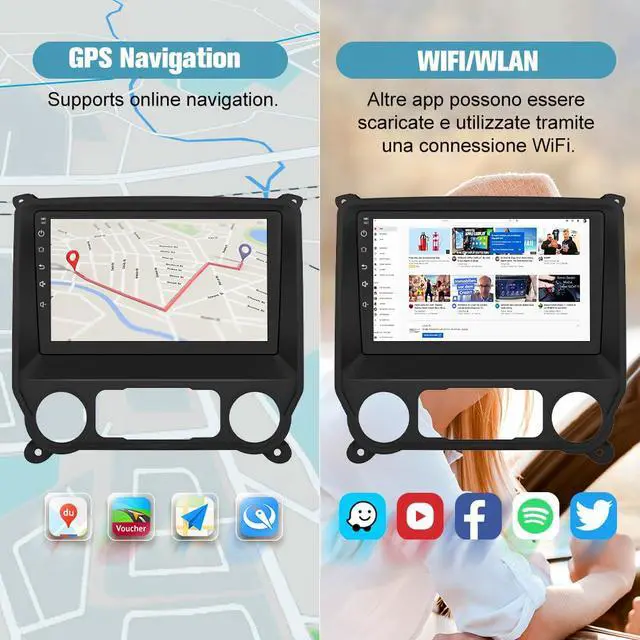 Alt view image 5 of 7 - 4Core 64GB Car Radio Stereo for Chevy Silverado GMC Sierra 2014-2018 | (Without Bo-seSystem) with Backup Camera Wireless Carplay Android Auto
