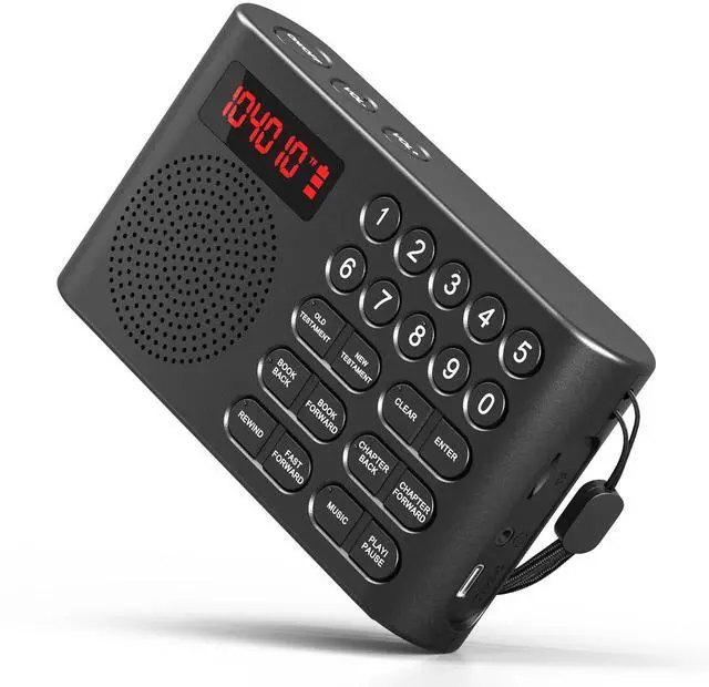 Main image of KJV Audio Bible Player, King James Version Electronic Bible, Electronic Holy Bible Audio Player for Seniors Elderly, Visually Impaired, Dyslexics, Non-Readers - KJV (King James Version)