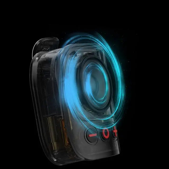 Alt view image 4 of 7 - Wearable Bluetooth Speaker, Clip-On Mini Portable Speakers All Day Playtime,IPX5 Waterproof, Built-in Mic for Hands-Free Music/Calls Bluetooth Speaker/Outdoor Sports/Indoor Fitness/Golf