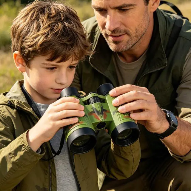 Alt view image 3 of 6 - 16pcs Binoculars with Neck Lanyard, Compact Lightweight Binoculars Bulk for Outdoor Exploration, Jungle Safari, Hunting, Bird Watching, Camping, Hiking, Party Favors & General Gift