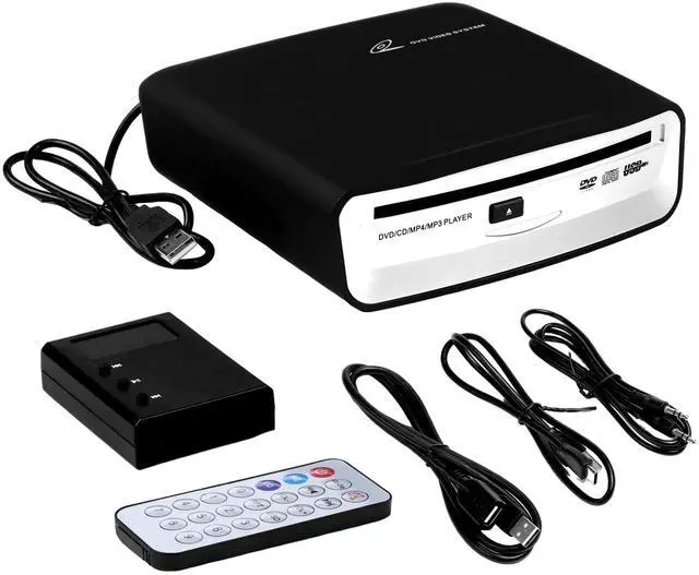 Main image of Car External CD Player, USB/AUX/FM Multi-Connection, Compatible with Car/TV/Mac/Laptops/Desktops/PC, Supports Android 4.4+ Navigation