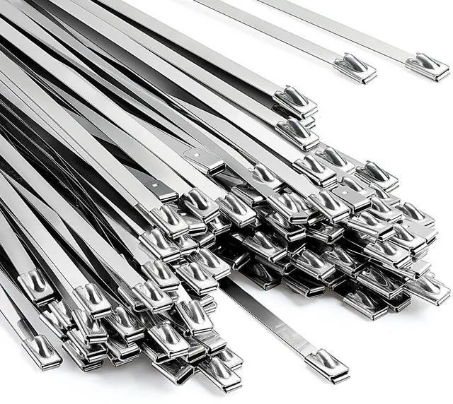 Main image of 150PCS Heavy Duty Zip Ties 200 Pounds Tensile Strength 11.8Inch Metal Zip Ties Anti-Uv, Suitable For Chain Link Fence Components,Wire Mesh Rolls,Exhaust Wraps,Outdoor Poultry Fencing
