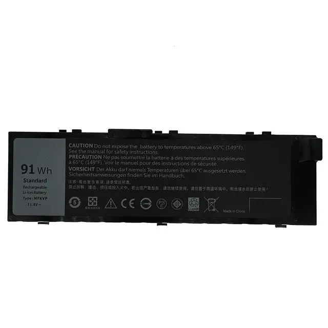 Alt view image 5 of 6 - MFKVP 11.4V 91Wh Replacement Laptop Battery Compatible with Dell Precision 15 7510 7520 M7510 17 7710 7720 M7710 Series M28DH 1G9VM T05W1 0FNY7 TWCPG 451-BBSF 451-BBSB