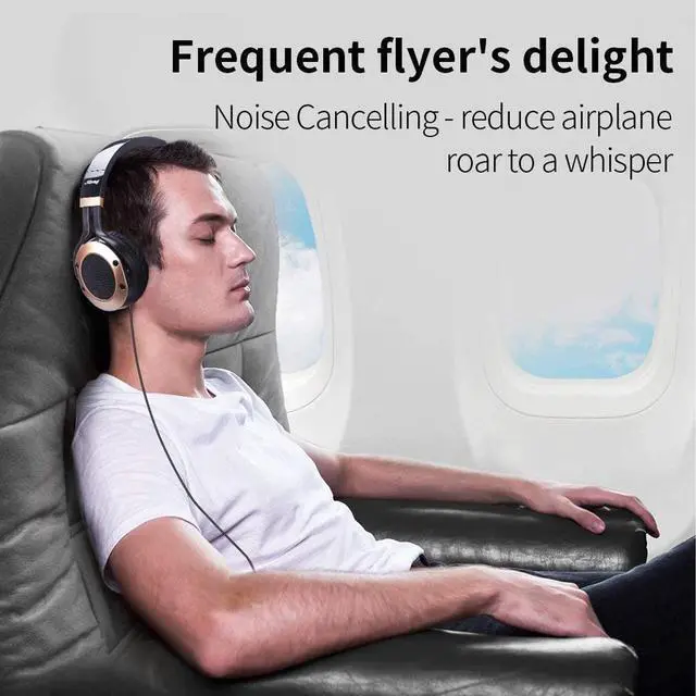 Alt view image 4 of 7 - Active Noise Cancelling Headphones with Microphone