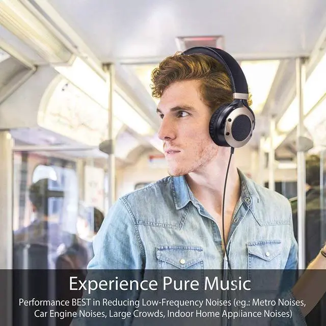 Alt view image 5 of 7 - Active Noise Cancelling Headphones with Microphone