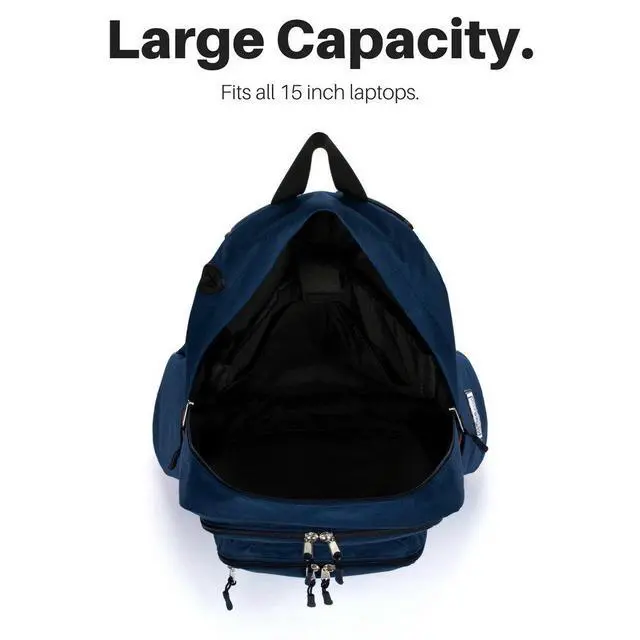 Alt view image 6 of 7 - Bluetooth Speaker Backpack With 20-Watt Speakers & Subwoofer for Parties/Festivals/Beach. Works with iPhone & Android (Blue)