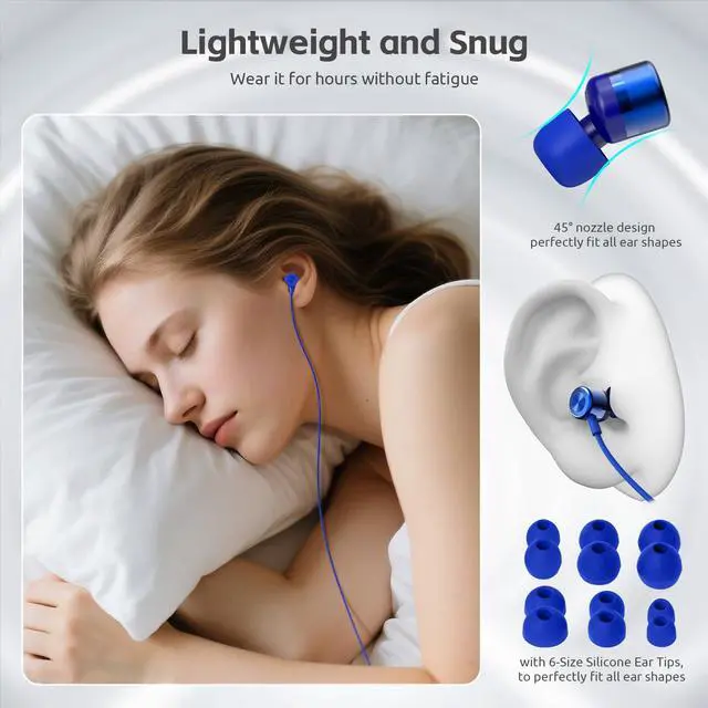 Alt view image 2 of 7 - USB C Headphones for iPhone 15 16 17,for Samsung S20-S23 A53 A54 Type C Wired Earbuds,Built-in Microphone Hi-Fi Bass Earphones,4.9ft Long Cord Magnetic in-Ear Ear Buds with 6 Ear Tips(Blue)