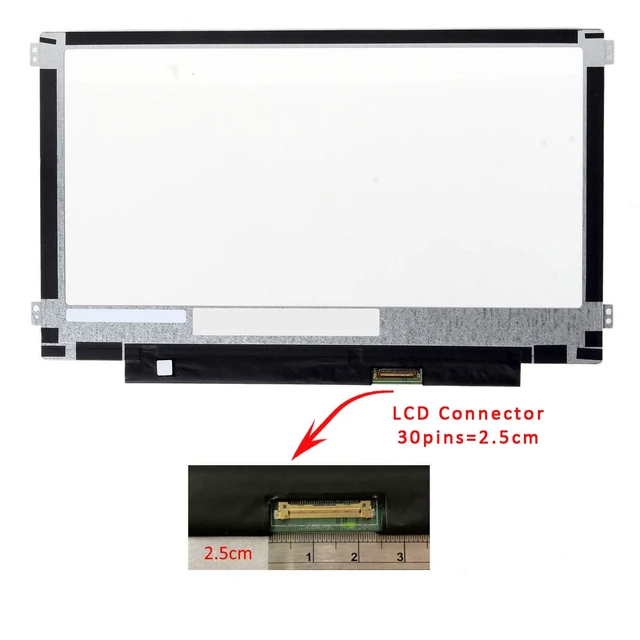 Alt view image 2 of 3 - LCD Screen Replacement for Dell ChromeBook 11 3100 3120 3162 3164 3180 I3180 3181 C3181 5190 P26T FGF20 0FGF20 LED Display Assembly,11.6" 1366x768(Non Touch,Right & Left Mounting brakets)