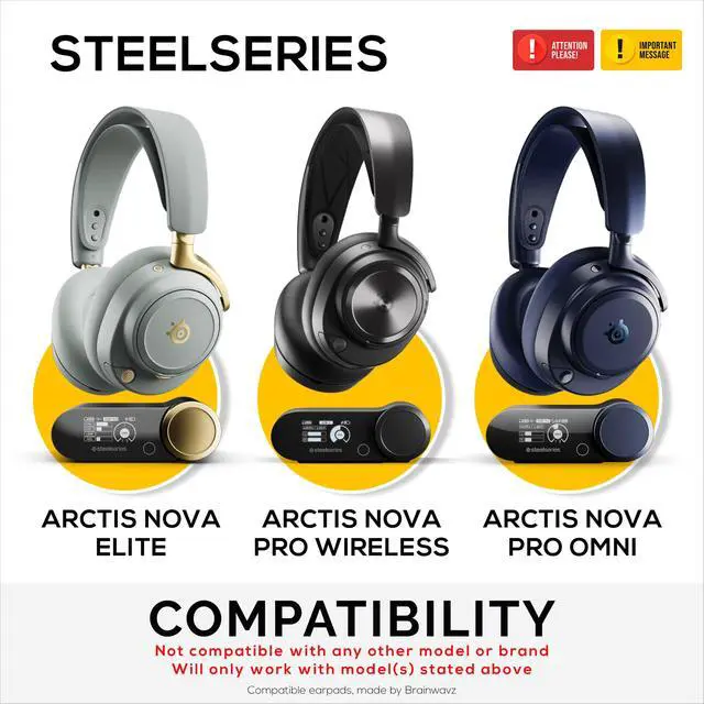 Alt view image 2 of 7 - Headphone & Game Controller Stand Designed for Steelseries Arctis Nova Pro, Elite and Pro Omni Wireless Headsets with Dock for the Wireless Base Station - Black (HP03)