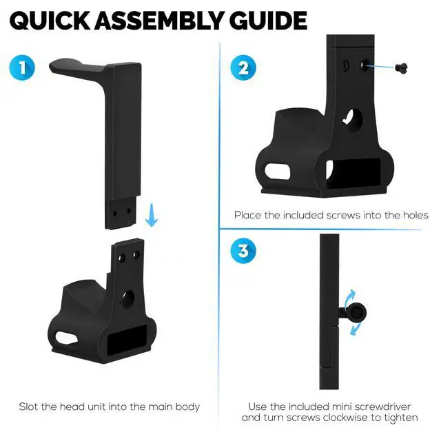 Alt view image 7 of 7 - Headphone & Game Controller Stand Designed for Steelseries Arctis Nova Pro, Elite and Pro Omni Wireless Headsets with Dock for the Wireless Base Station - Black (HP03)