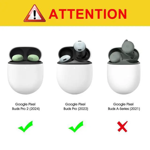 Alt view image 2 of 7 - Case for Google Pixel Buds Pro 2 (2024) / Pixel Buds Pro (2022) | Premium PU Leather Cover with Keychain, Slim Fit, Snap Closure, Portable Skin, Hibiscus