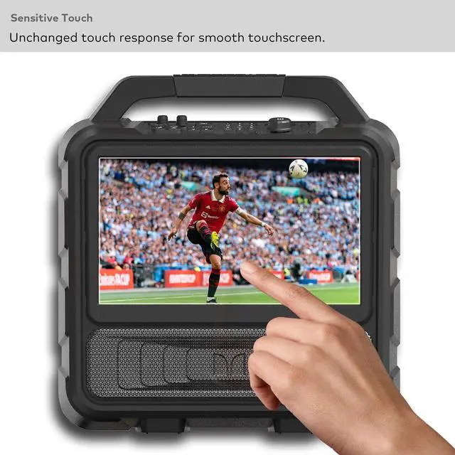 Alt view image 5 of 6 - Premium Tempered Glass Screen Protector designed for Monster Vision Portable TV Entertainment System 15.6" Display Touchscreen 9H Anti Scratch (HD Clear)
