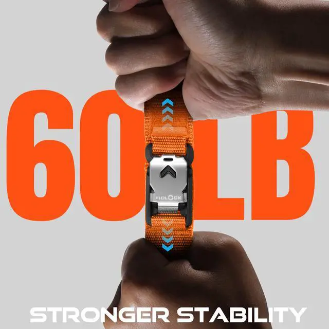 Alt view image 3 of 7 - Fidlock Magnetic Band Compatible with Versa 4/3 & Sense 2/Sense | Fidlock Magnetic V-Buckle Snaps On/Off in One Second, For Cycling, Hiking, Camping & Running, Men Women