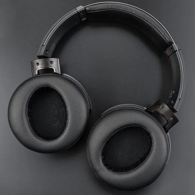 Alt view image 3 of 7 - Earpads for Sony MDR-XB950, XB950BT, XB950B1, XB950N1, XB950AP Over-Ear Headphones, Ear Pads with Softer Protein Leather, Noise Isolation Memory Foam - Black