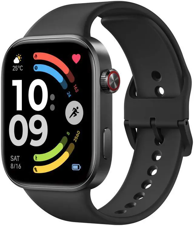 Main image of Redmi Watch 6 Smart Watch, 2.07'' AMOLED Display, GPS, Heart Rate/Sleep/Stress Tracking, 150+ Sports Modes, 24-Day Battery Life, 5ATM, for Android & iOS, Black