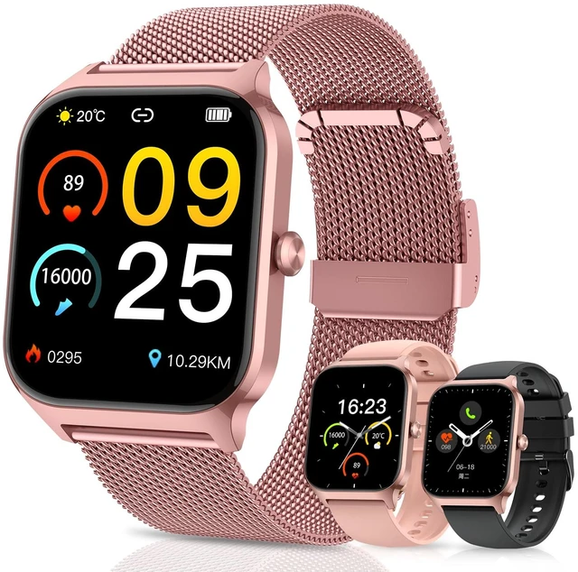 Main image of Smart Watch for Women Fitness Tracker: Rose Gold Make/Answer Call Smart Watches for Women Waterproof Digital Mens Watches Running Smartwatch Android Phone iPhone Samsung Compatible Heart Rate Monitor