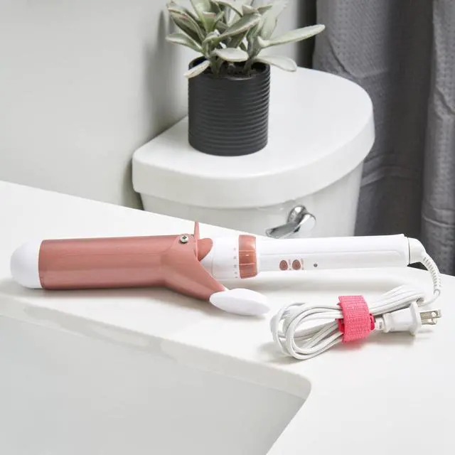 Alt view image 2 of 6 - Cinch Straps - 5" (8-Pack) Coral | Appliance Cord Organizer and Cable Ties for Chargers and Home Office Accessories
