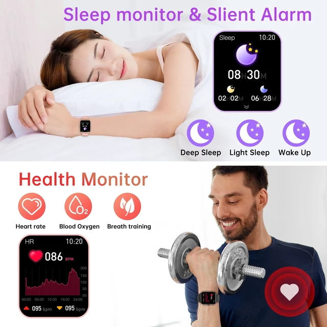 Alt view image 3 of 7 - Smart Watch for Women Fitness Tracker: Rose Gold Make/Answer Call Smart Watches for Women Waterproof Digital Mens Watches Running Smartwatch Android Phone iPhone Samsung Compatible Heart Rate Monitor