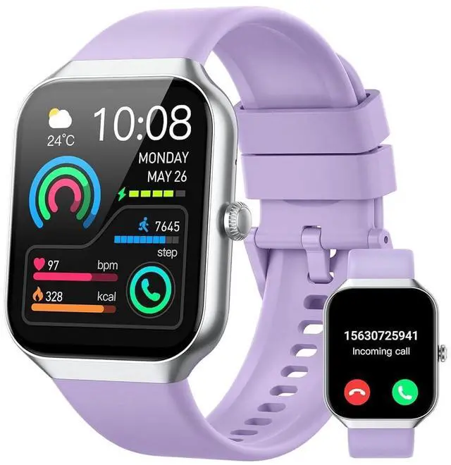 Main image of Smart Watch(Answer/Make Call), 1.96" HD Smartwatch for Men Women, 2026 Fitness Watch with 7/24 Heart Rate/Sleep Monitor/30+Day,113+ Sport Modes,IP68 Waterproof Fitness Activity Tracker for Android iOS