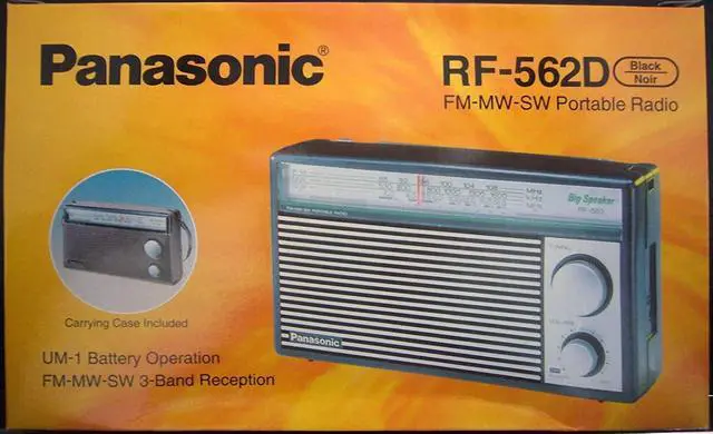 Alt view image 3 of 3 - RF-562D AM FM SW Shortwave Transistor Radio - Retro Design (Battery operated)