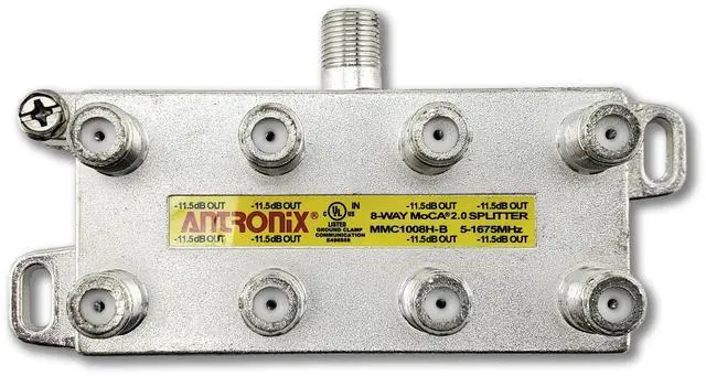 Alt view image 2 of 7 - 2 Way MMC1002H-B 5-1675 MHz MoCA 2.0 Splitter for Frontier Formerly Verizon Fios